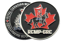 CHALLENGE COINS 437RCS Silver/Red Maple