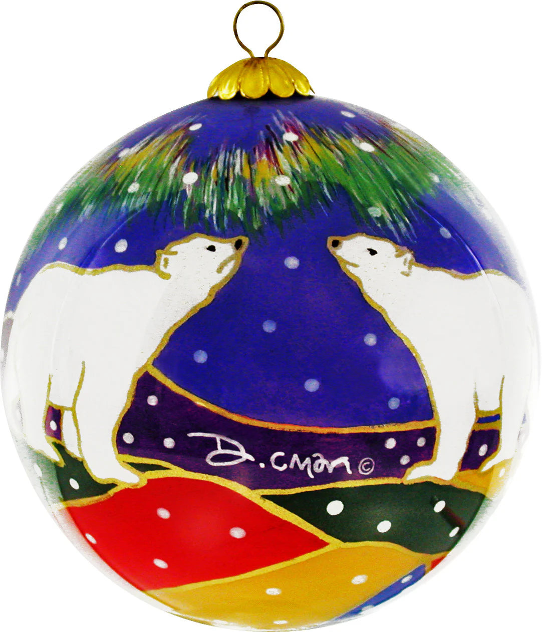 Sky Watchers Glass Ornament
