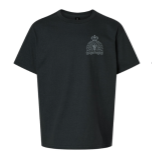 T-SHIRT S/S YOUTH CREST BLACK/NOIR S/P