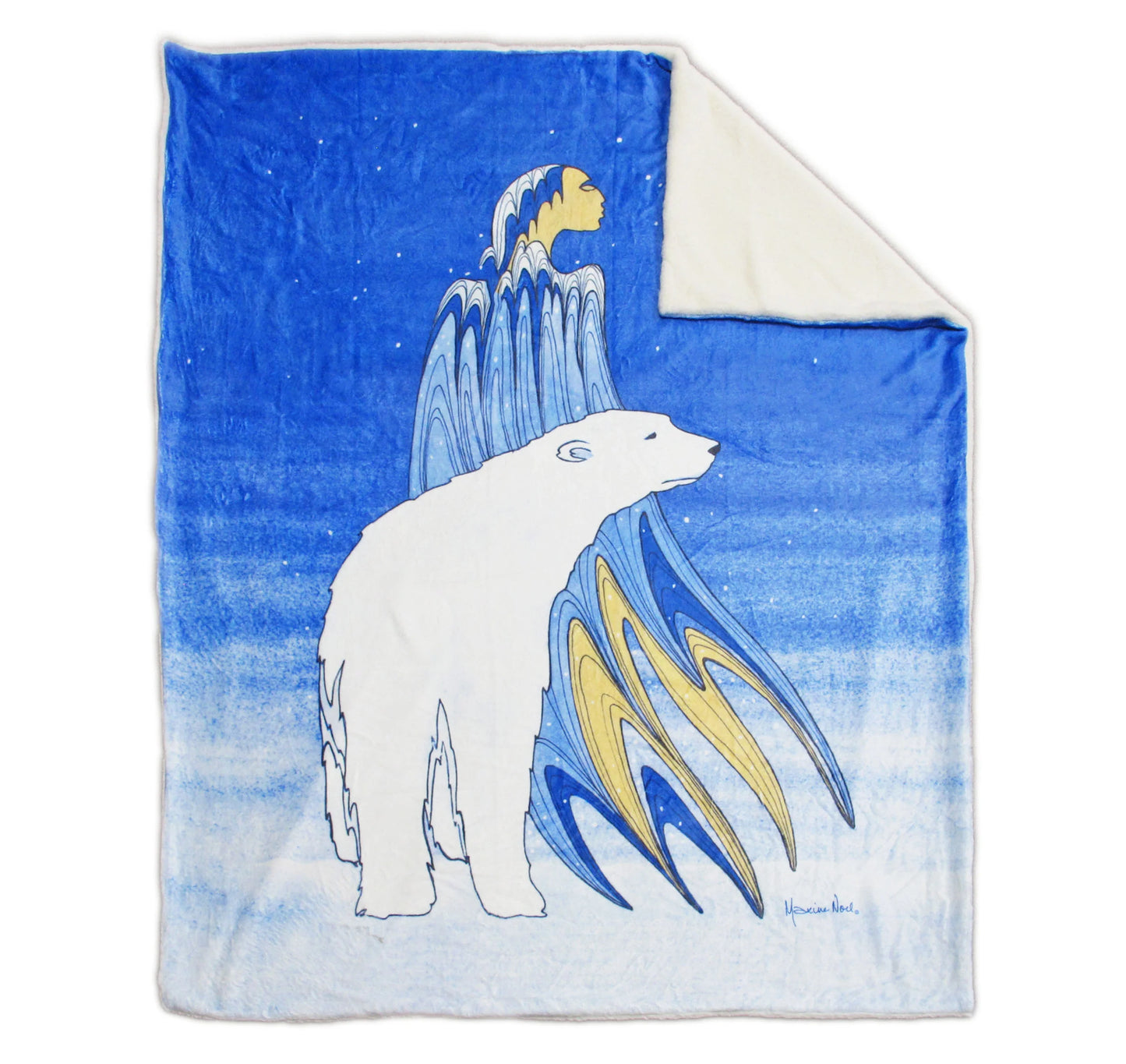 Mother Winter Faux Rabbit Fur Throw Blanket