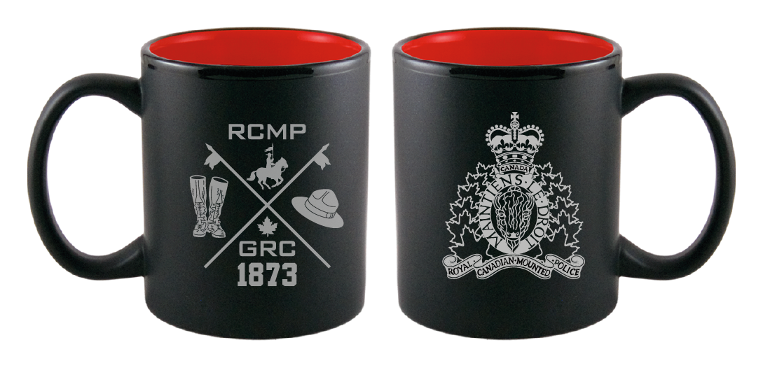 Mug Double Sided RCMP Crest/Lances