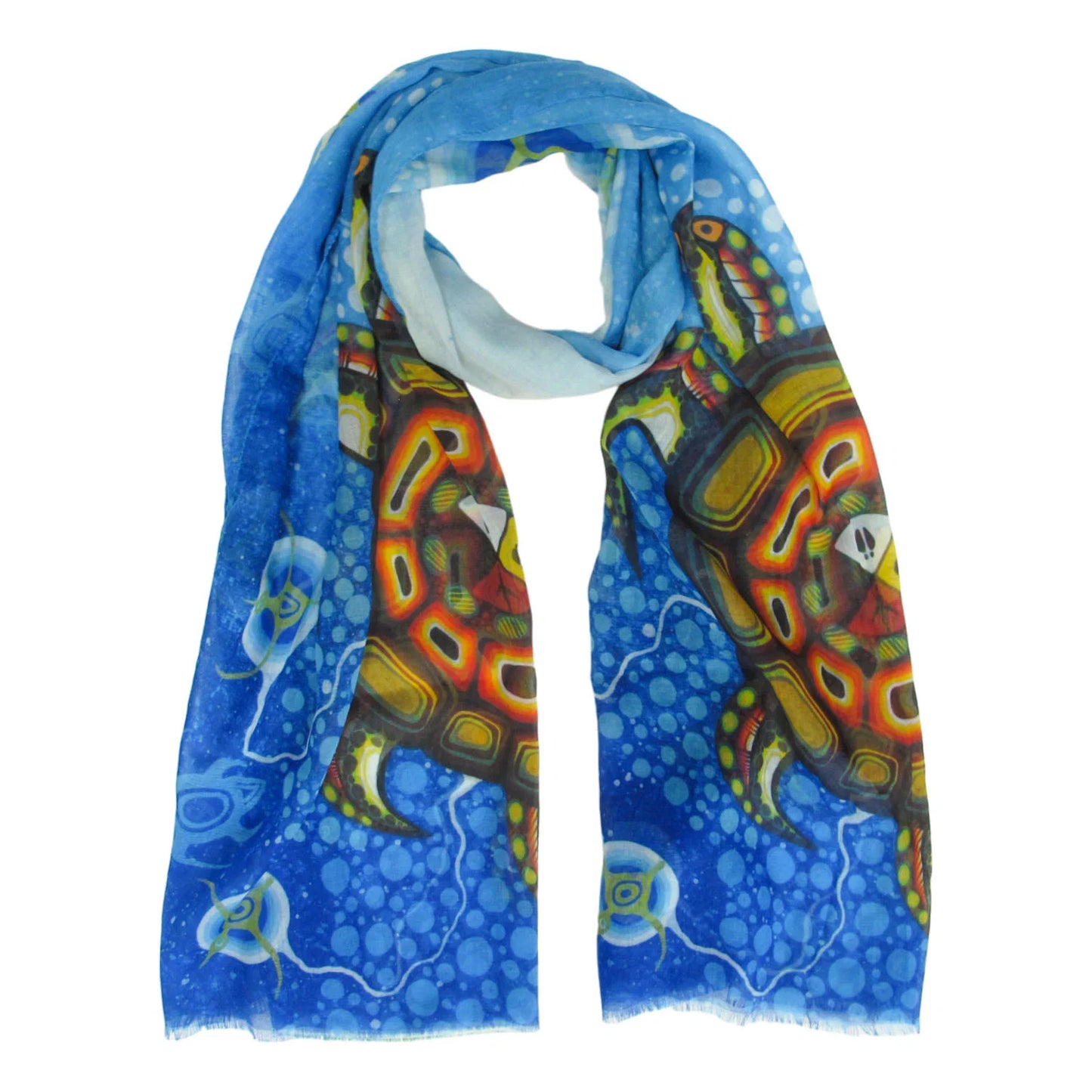 ARTIST SCARF MEDICINE TURTLE