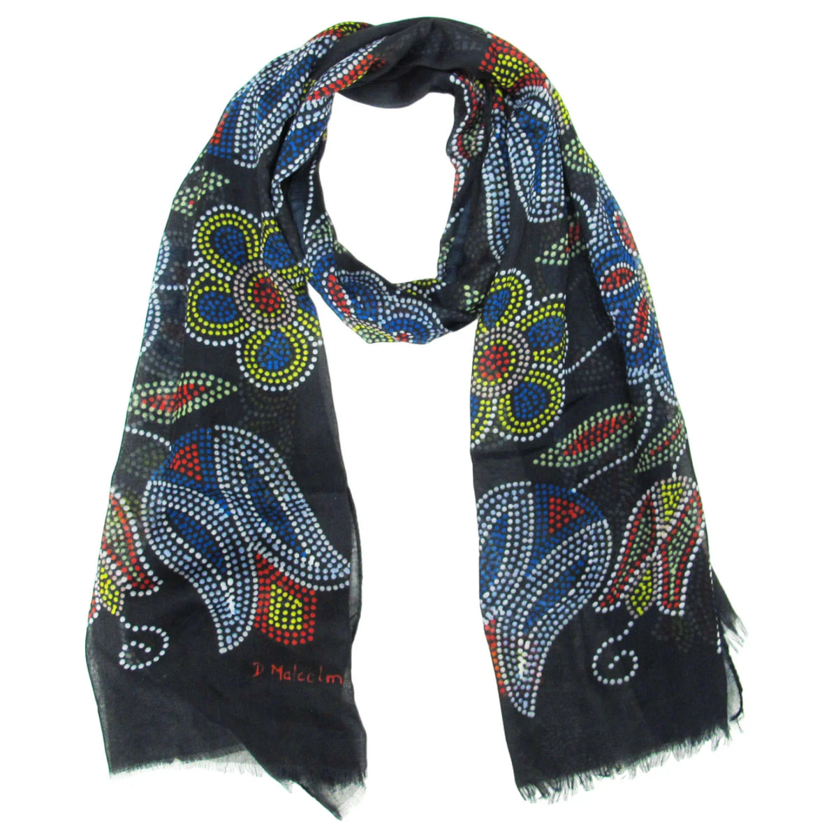 ARTIST SCARF SILVER THREADS