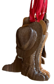 HANDMADE WOODEN ORNAMENTS Stetson/Boots