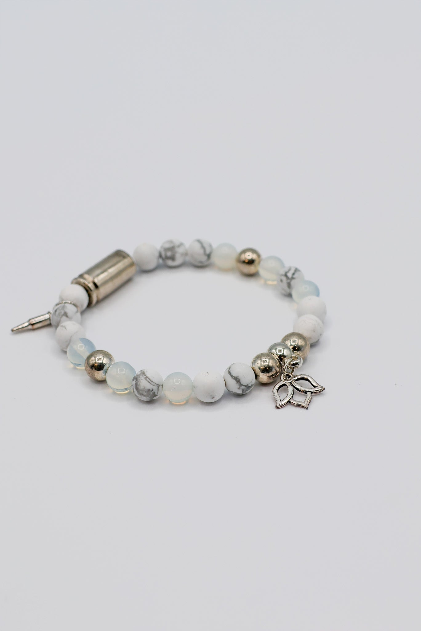 Bullets N' Beads Crystal Lotus Bracelet