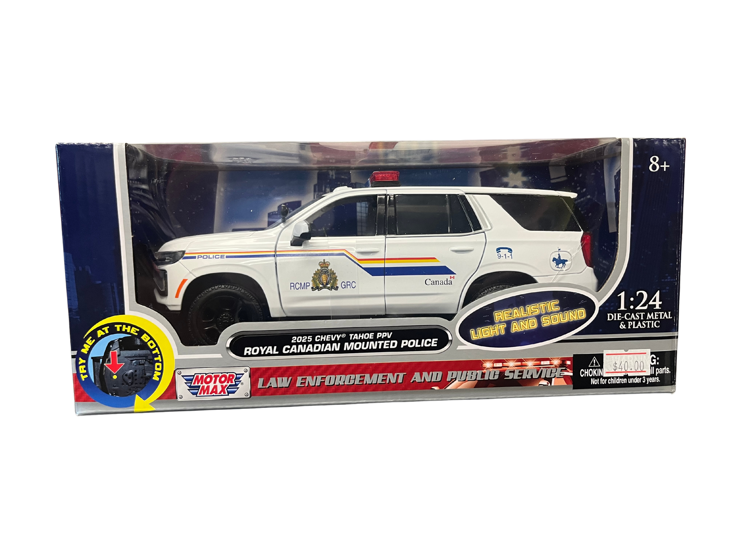 TOYS -1:24 2025 CHEVY TAHOE RCMP LIGHT & SOUND