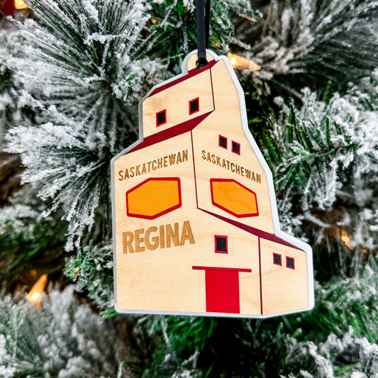 GRAIN ELEVATOR ORNAMENT 3.5"