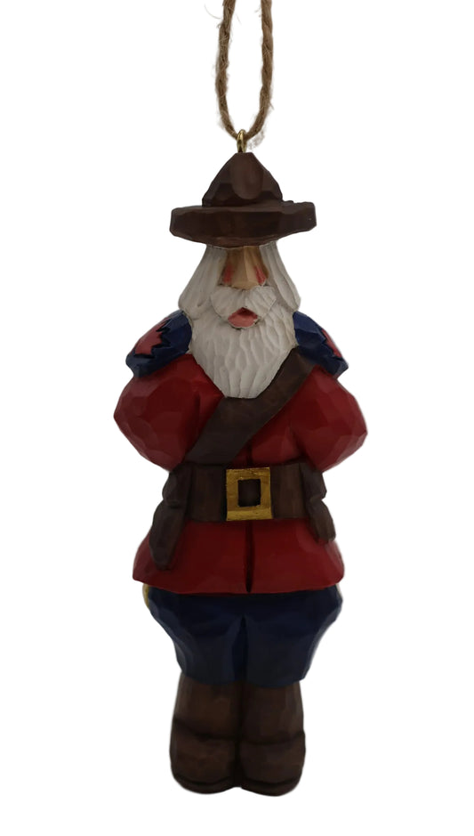 Red Serge Santa Ornament