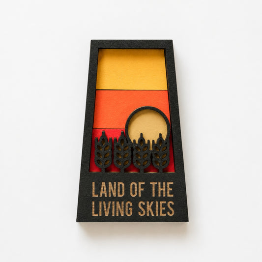 LAND OF LIVING SKIES MAGNET 3"