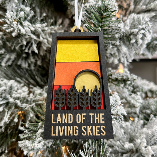 LAND OF LIVING SKIES ORNAMENT 4"