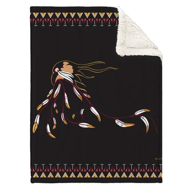 OSCARDO FAUX RABBIT FUR BLANKET EAGLE'S GIFT