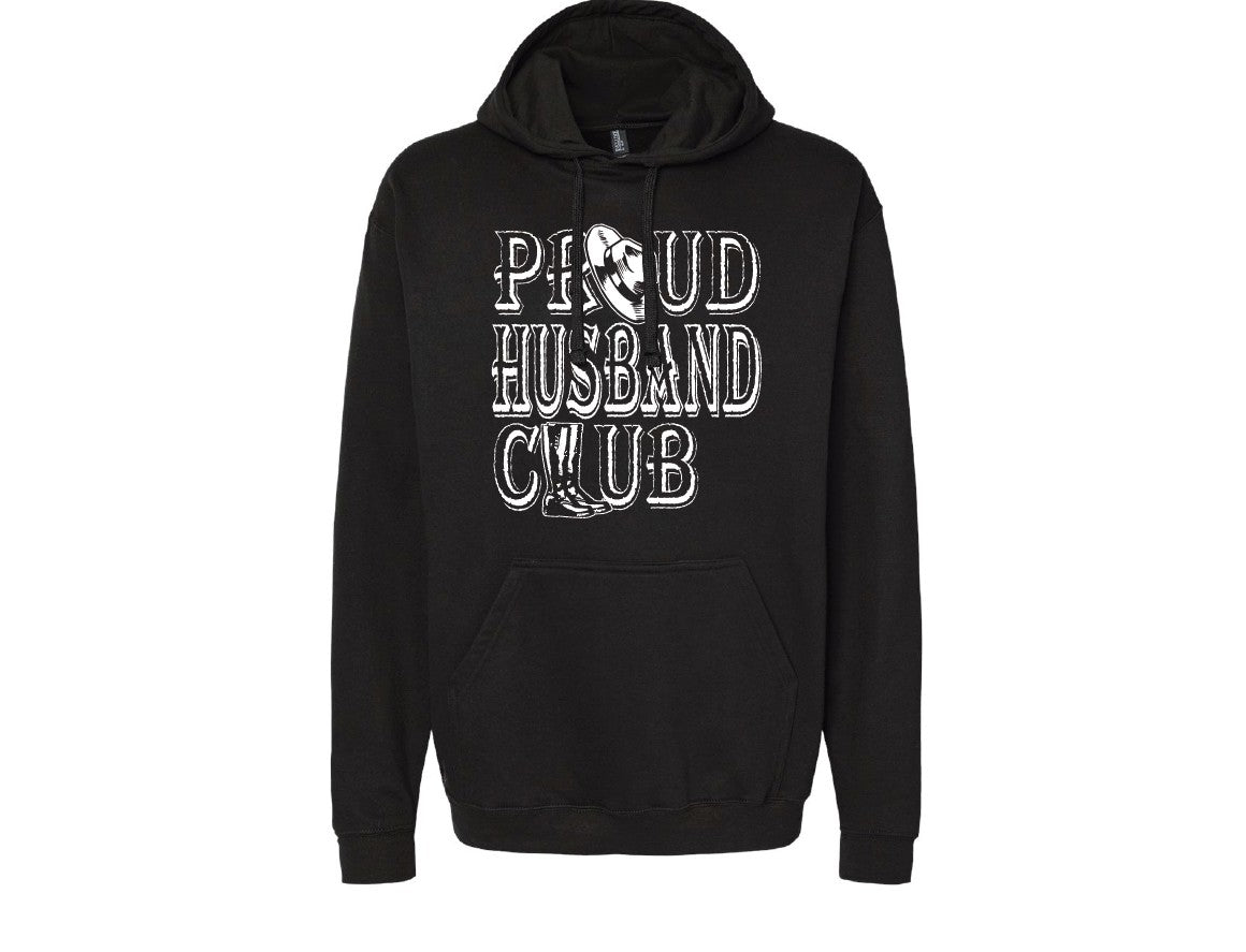 Proud Husband Club HEATHERED BLACK LG