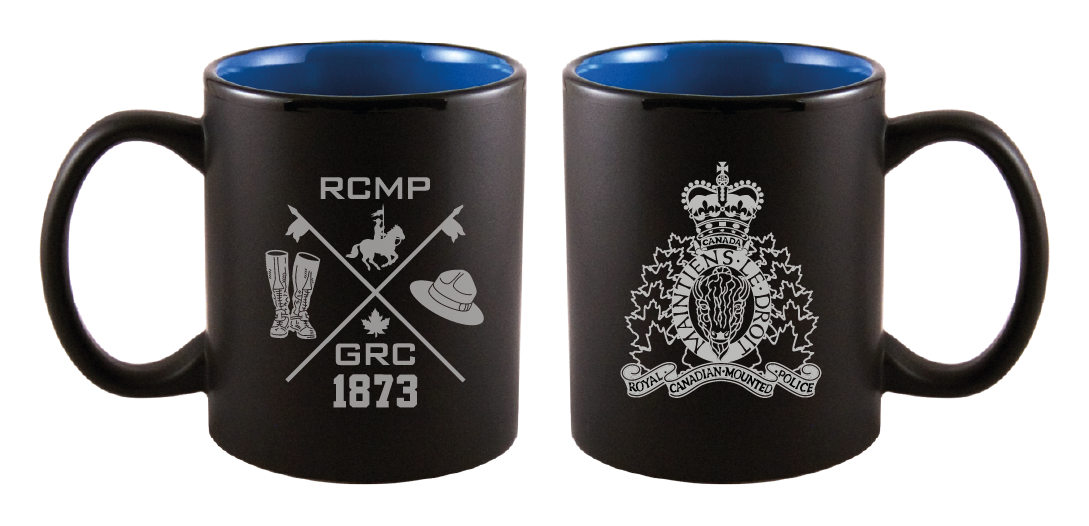 Mug Double Sided RCMP Crest/Lances