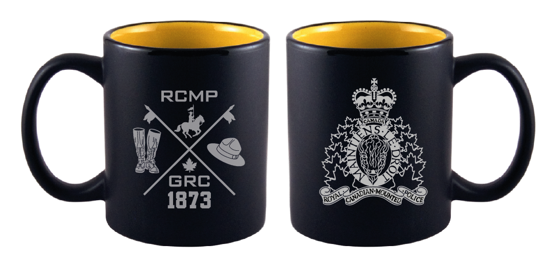 Mug Double Sided RCMP Crest/Lances