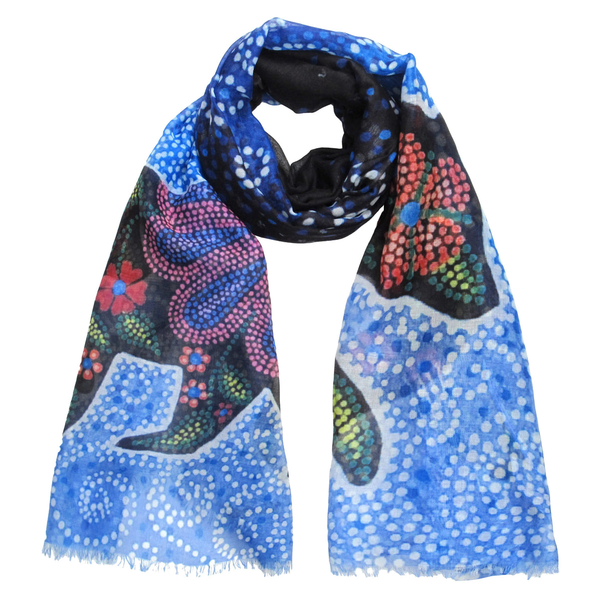 ARTIST SCARF CELESTIAL BEAR