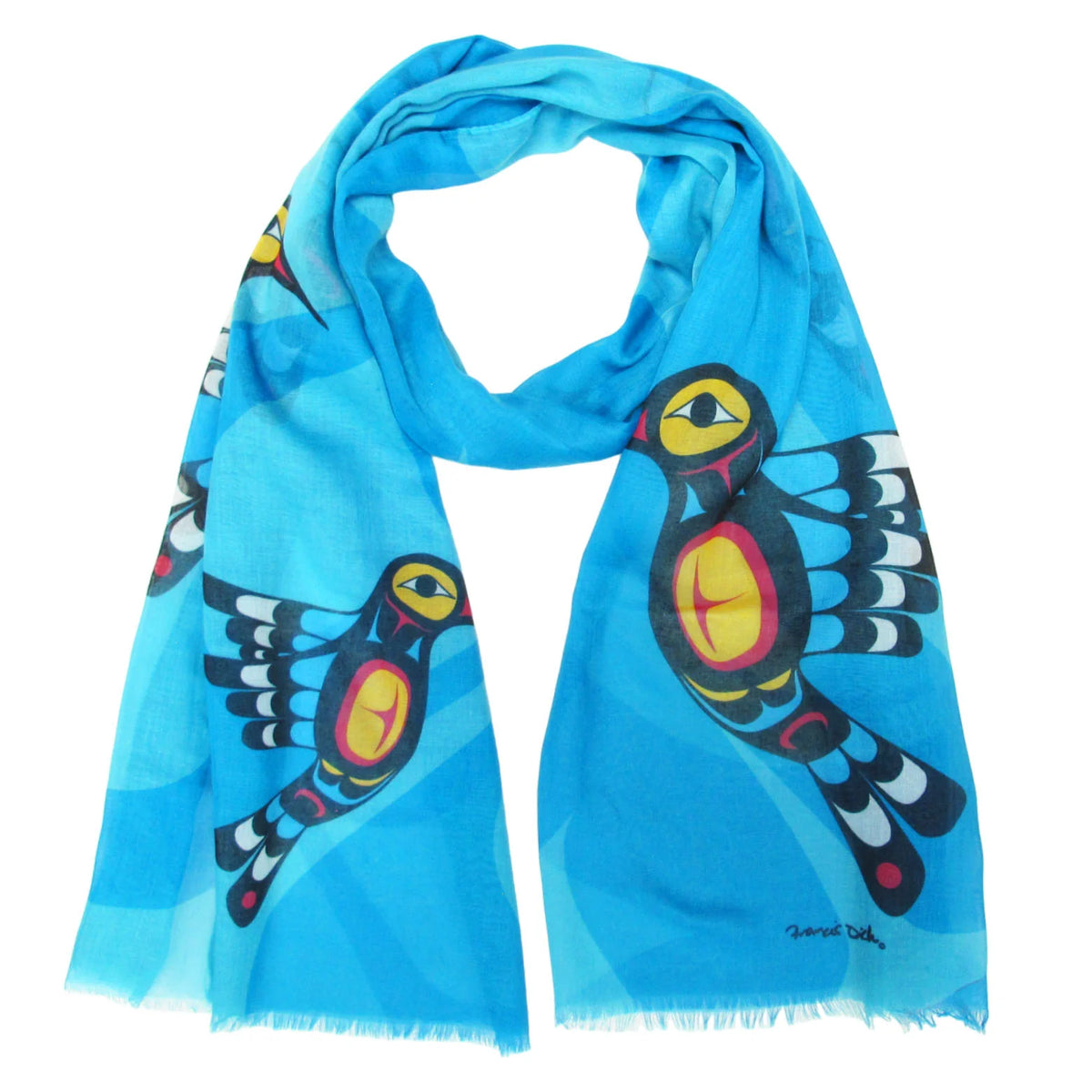 ARTIST SCARF HUMMINGBIRD