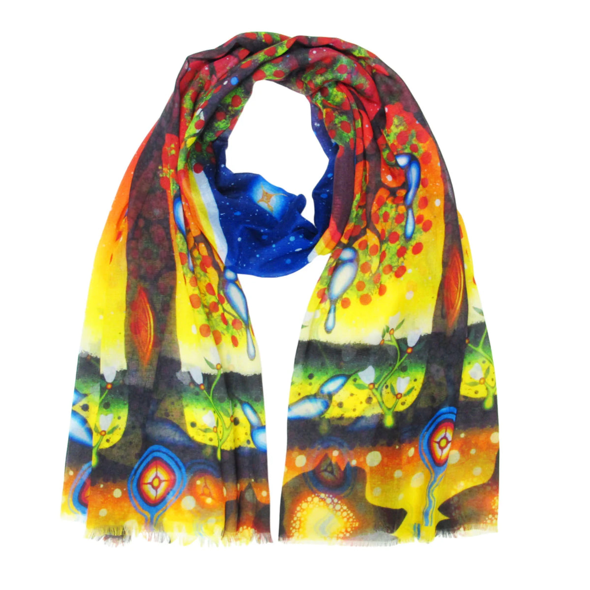 ARTIST SCARF TREE OF LIFE