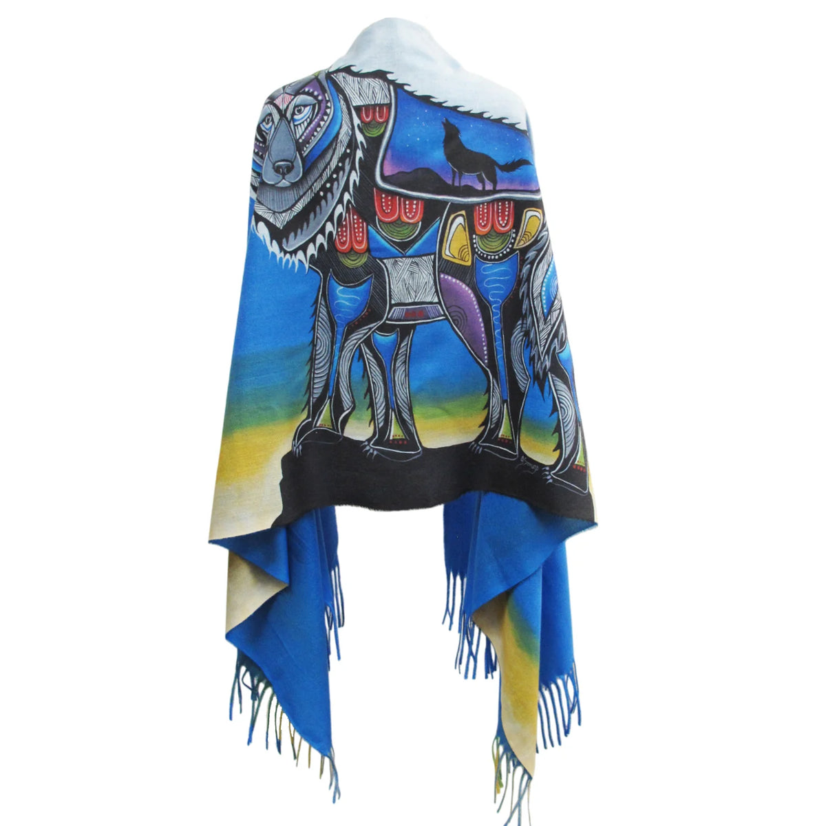 ARTIST SCARF WOLF