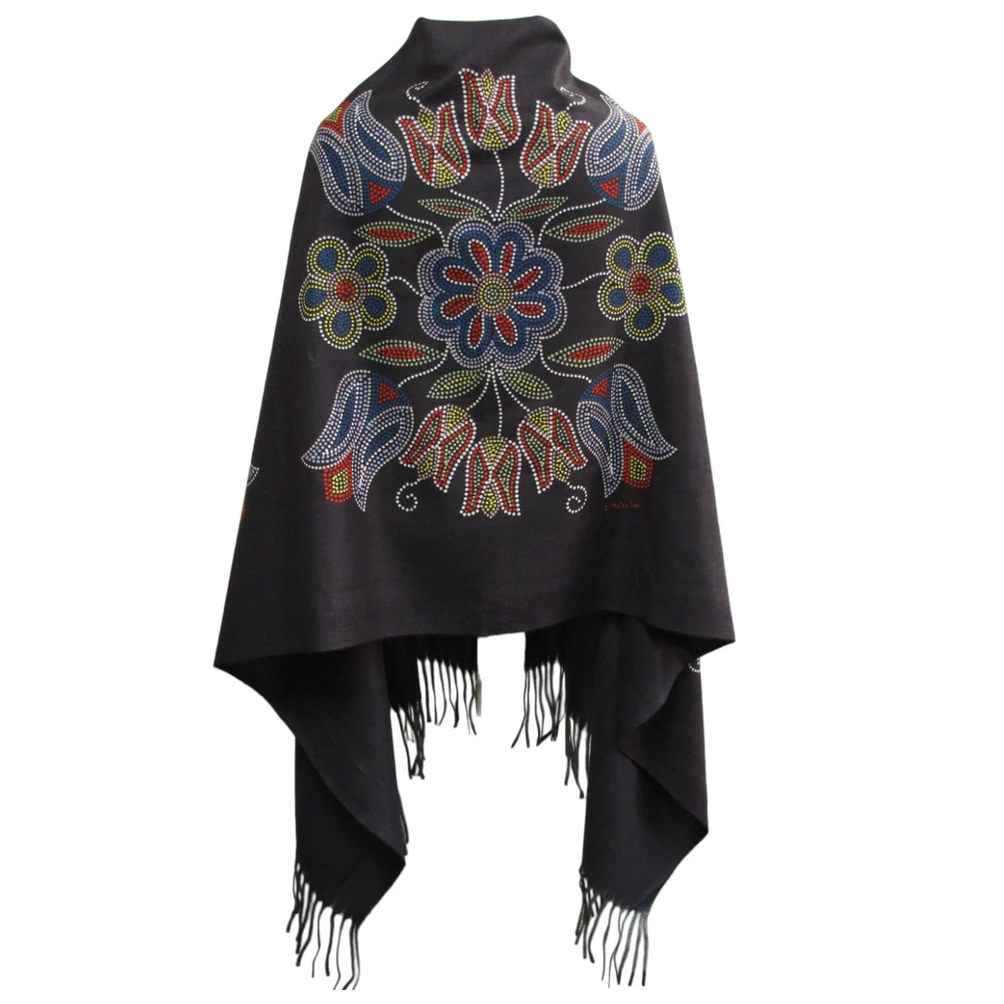 Deb Malcolm Silver Threads Eco Shawl