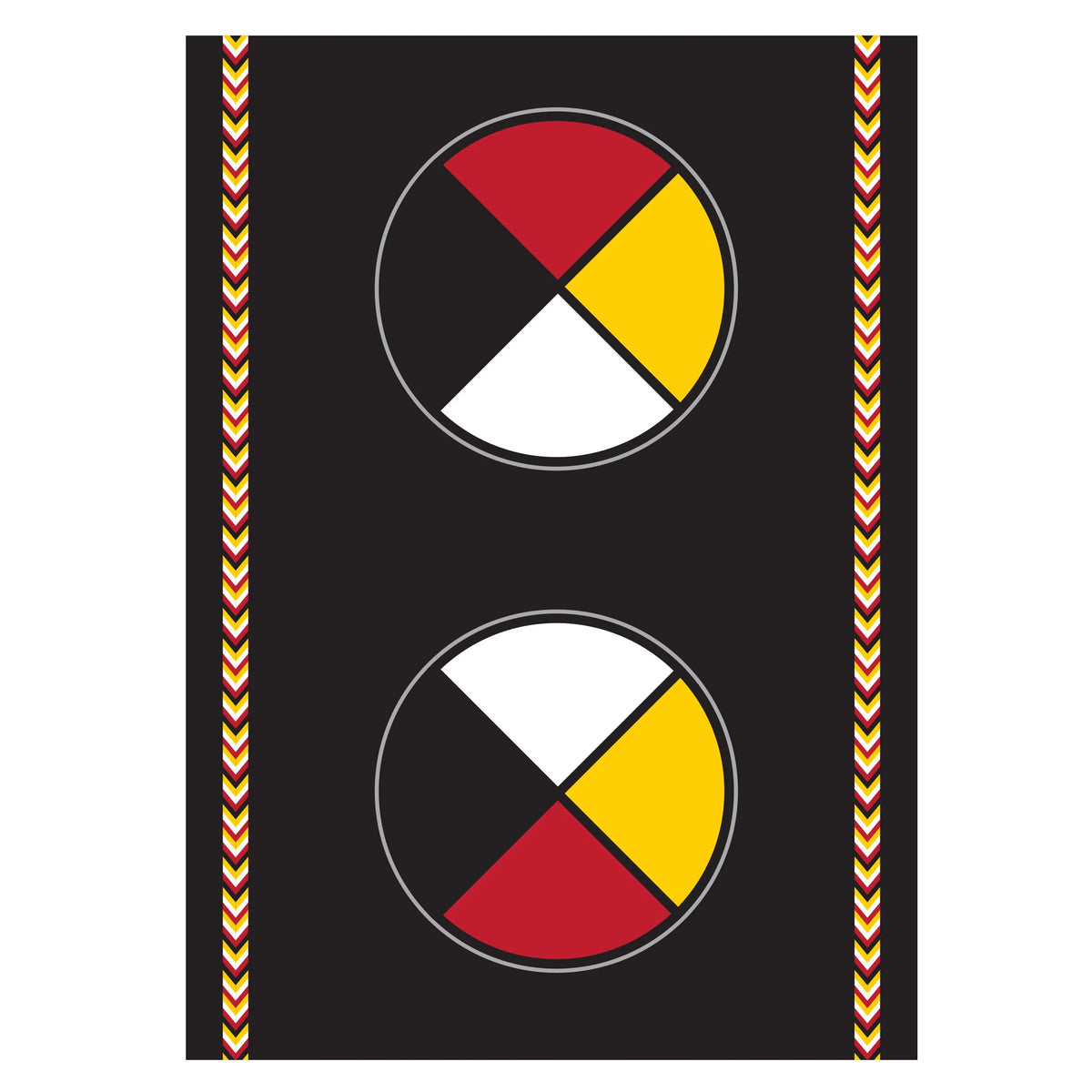 OSCARDO TEA TOWELS MEDICINE WHEEL