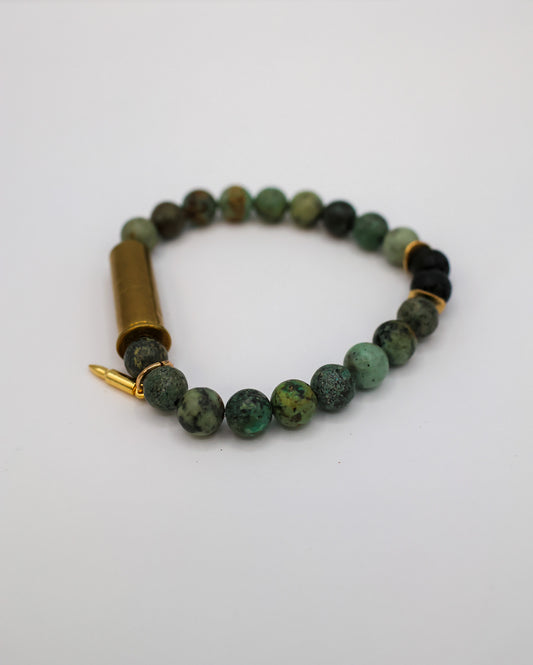 Bullets N' Beads African Turquoise Bracelet