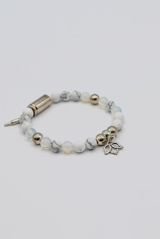 Bullets N' Beads Crystal Lotus Bracelet