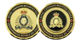 CHALLENGE COIN GOLD Crest Golf Ball Marker
