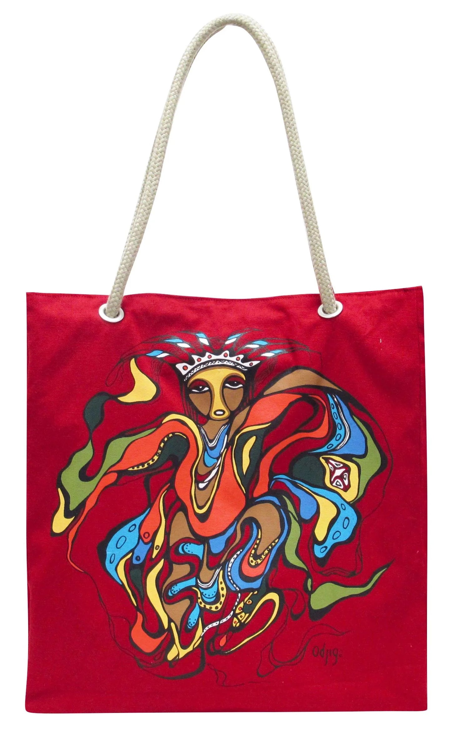 Daphne Odjig Pow Wow Dancer Cotton Eco-Bag